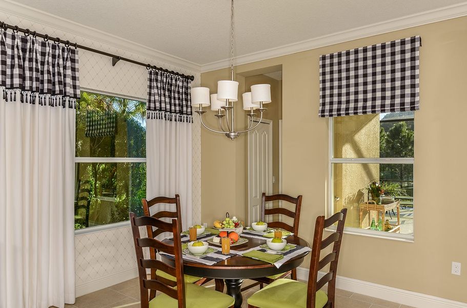 Furnished interior view inside a new home in Tide Marsh, Fort Myers (Image 6). Furnished interior view inside a new home in Tide Marsh, Fort Myers (Image 6).