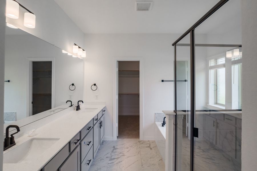Furnished interior view inside a new home in Whitewing Trails, Princeton (Image 7).