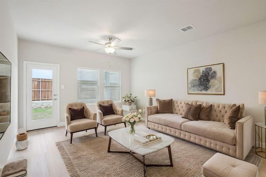 Furnished interior view inside a new home in Parks at Foster Crossing - Spring Series, Anna (Image 16).