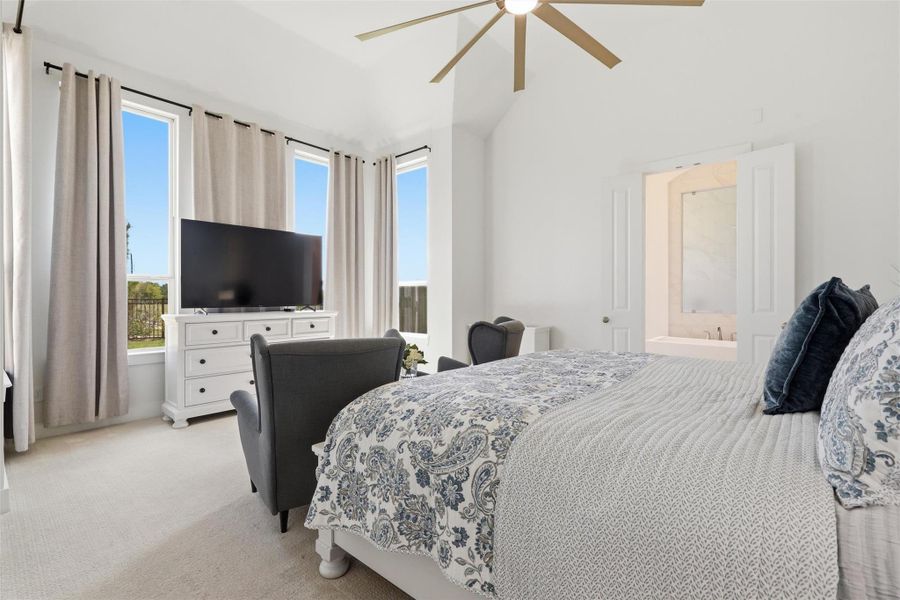 Furnished interior view inside a new home in Elyson, Katy (Image 12).