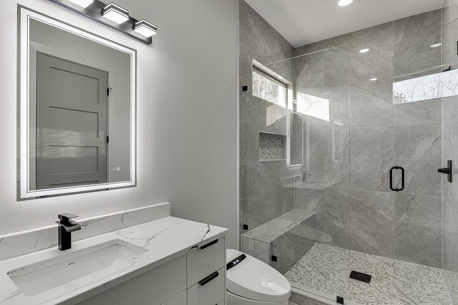 Furnished interior view inside a new home in , Buford (Image 39).