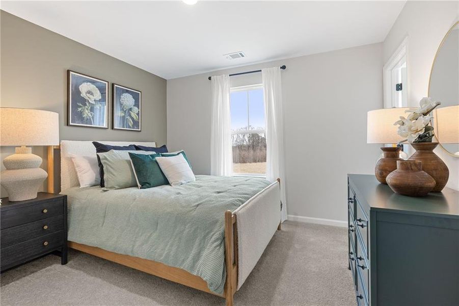 Furnished interior view inside a new home in The Bluffs, Canton (Image 12).