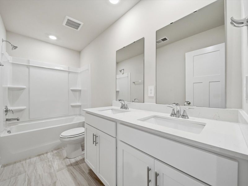 Furnished interior view inside a new home in Crossing at Abner Creek, Greer (Image 9). Furnished interior view inside a new home in Crossing at Abner Creek, Greer (Image 9).