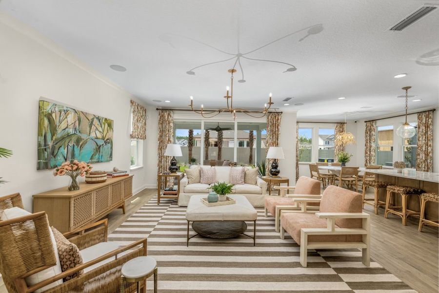 Representative furnished interior of a home built from the Miramar by Riverside Homes in Mariposa at EverRange, Jacksonville (Image 17).