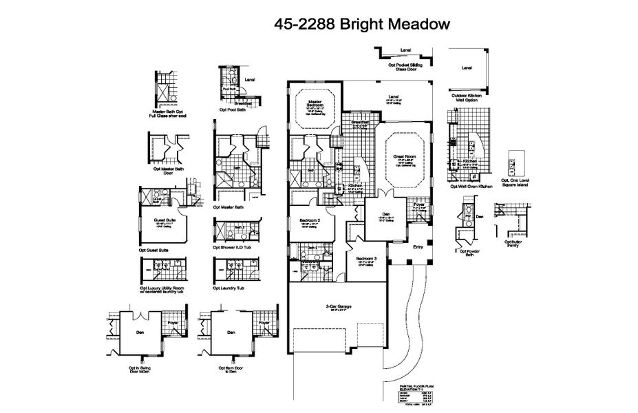 2D floor plan layout of this home in SkySail, Naples, FL (Image 5).