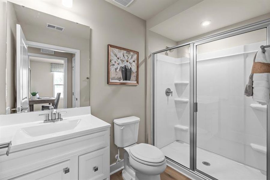 Representative furnished interior of a home built from the NEW - Dunmore by Ryan Homes in Middle Creek Village, Bolivia (Image 32).