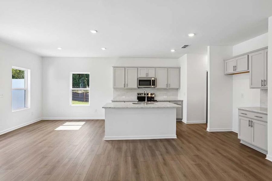 Kitchen featuring Milan Collection Finishes
