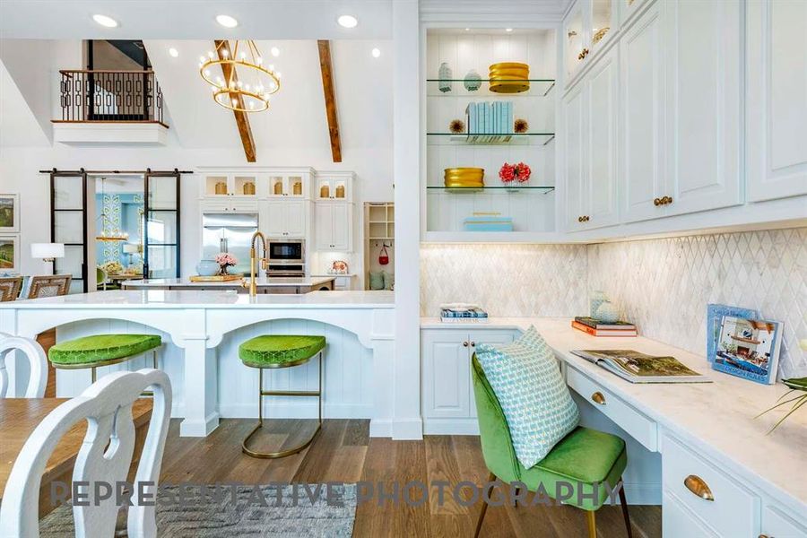 Furnished interior view inside a new home in Wildflower Ranch, Dish (Image 12).