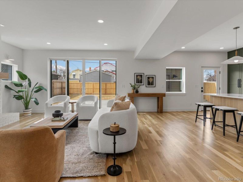 Furnished interior view inside a new home in , Denver (Image 27).