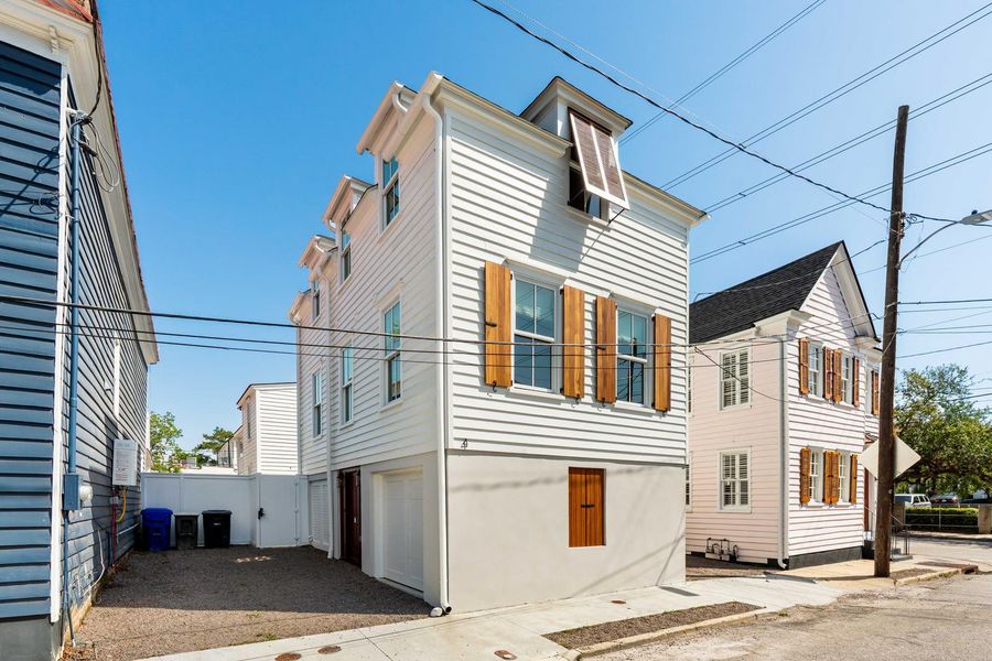 Exterior details and patio area of a home in , Charleston (Image 38).