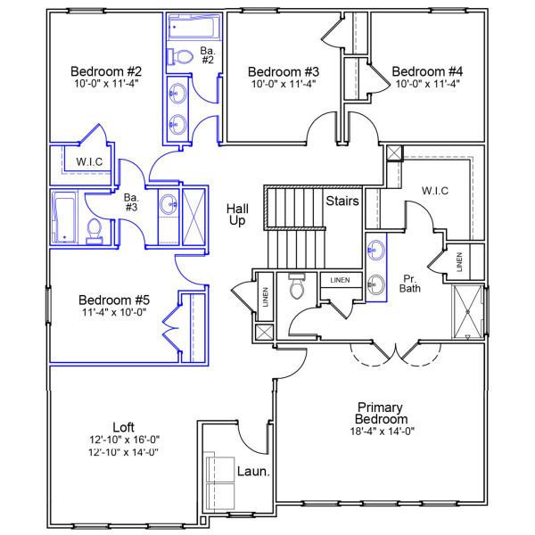 2D floor plan layout of this home in Dove Hollow, Chesnee, SC (Image 3).