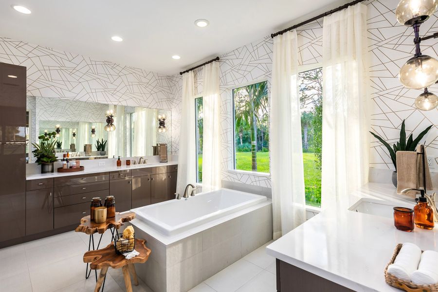 Representative furnished interior of a home built from the Elena by GL Homes in Valencia Parc at Riverland, Port St. Lucie (Image 11).
