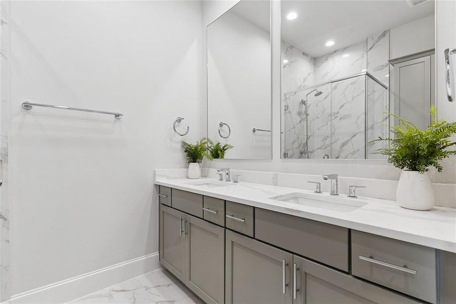 Image of model home with similar floorplan.