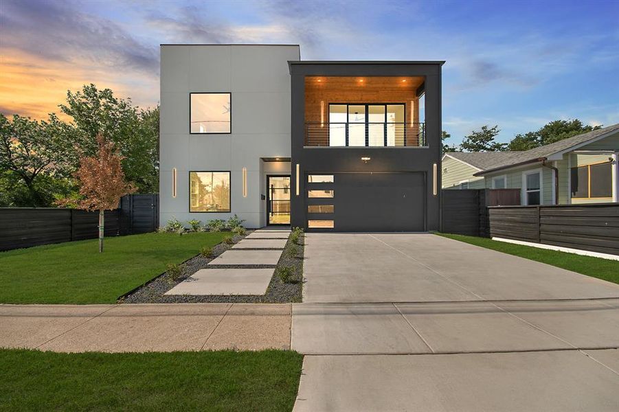Front exterior of a new home in , Dallas, TX, highlighting curb appeal (Image 23).