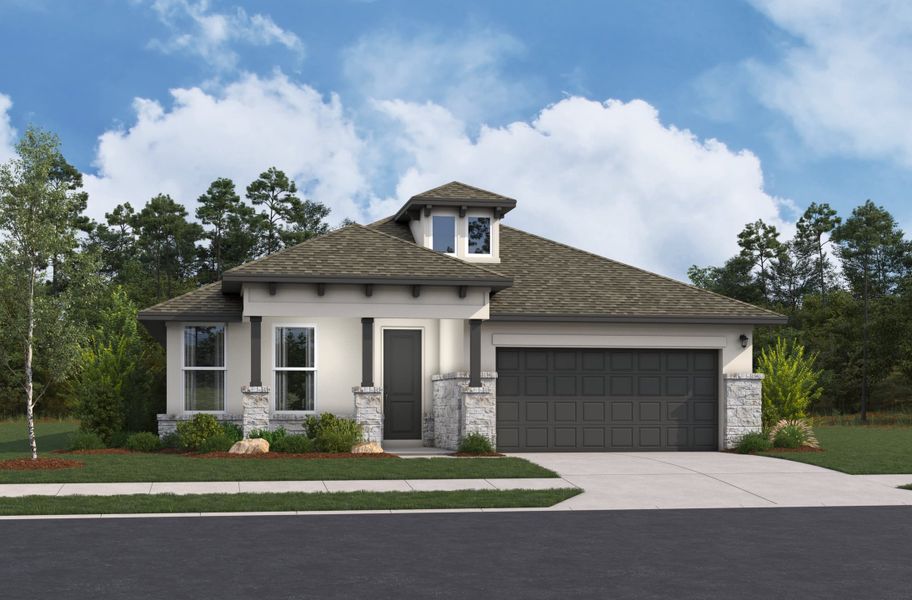 Representative exterior photo of a completed home built from the Nueces by Beazer Homes in Westridge, San Antonio, TX (Image 4). Representative exterior photo of a completed home built from the Nueces by Beazer Homes in Westridge, San Antonio, TX (Image 4).