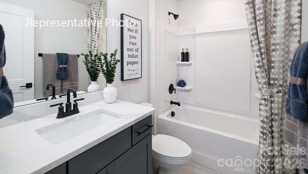 Furnished interior view inside a new home in Sanctuary at Southgate, Indian Trail (Image 16).