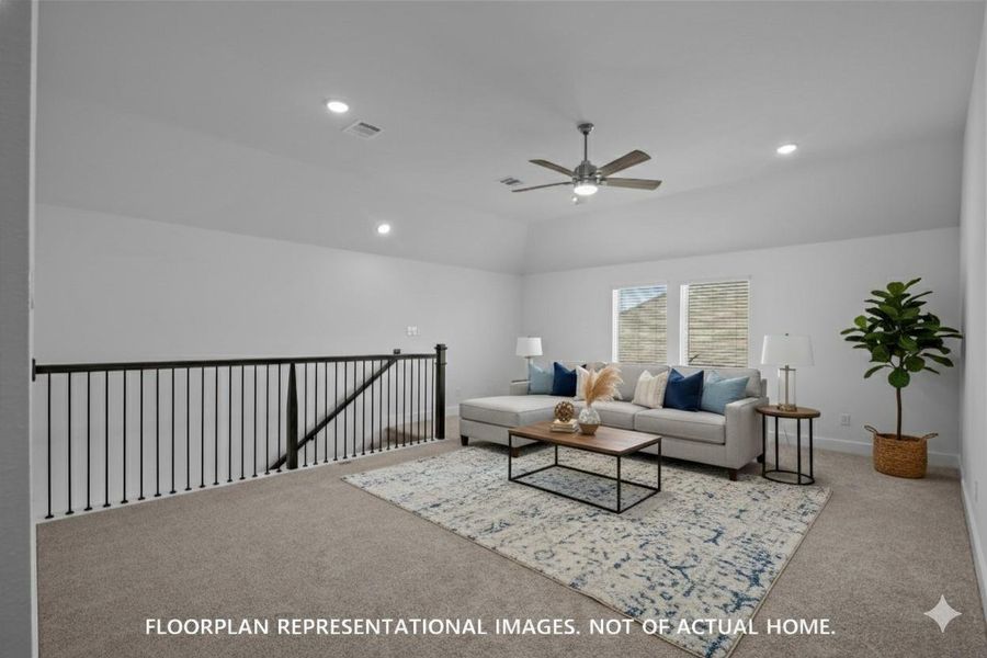 Furnished interior view inside a new home in Summerview, Fulshear (Image 10).