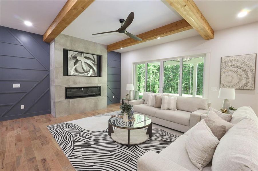 Furnished interior view inside a new home in , Newnan (Image 8).