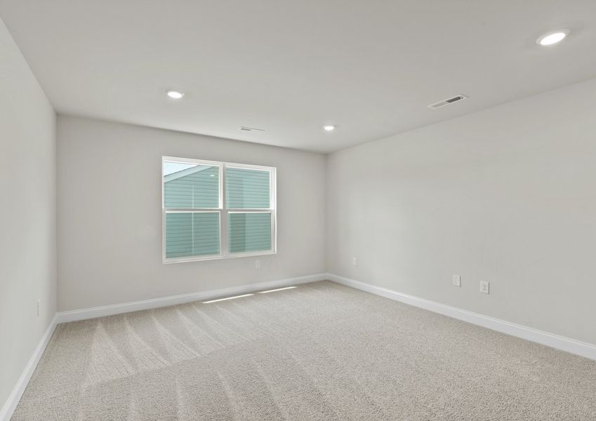 Each bedroom has its own closet