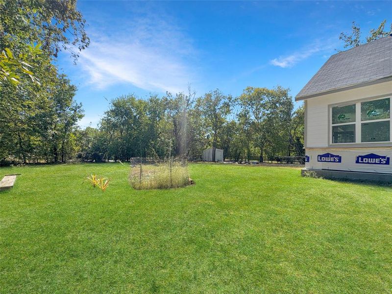 View of grassy yard View of grassy yard
