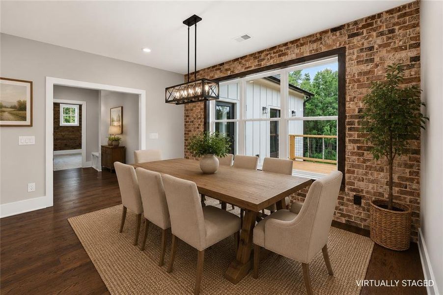Furnished interior view inside a new home in , Fairmount (Image 43).