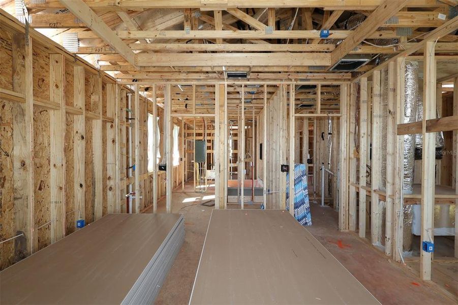 In-progress construction of a new home in Center Lake on the Park, St. Cloud, FL (Image 13).