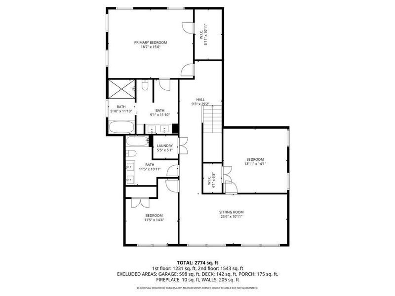 2D floor plan layout of this home in , Atlanta, GA (Image 7).