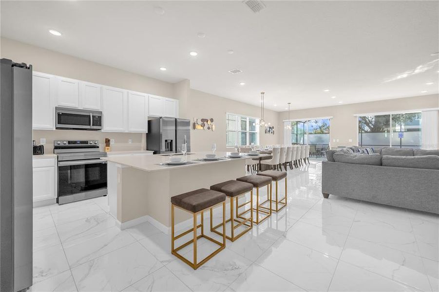 Furnished interior view inside a new home in , Kissimmee (Image 14).