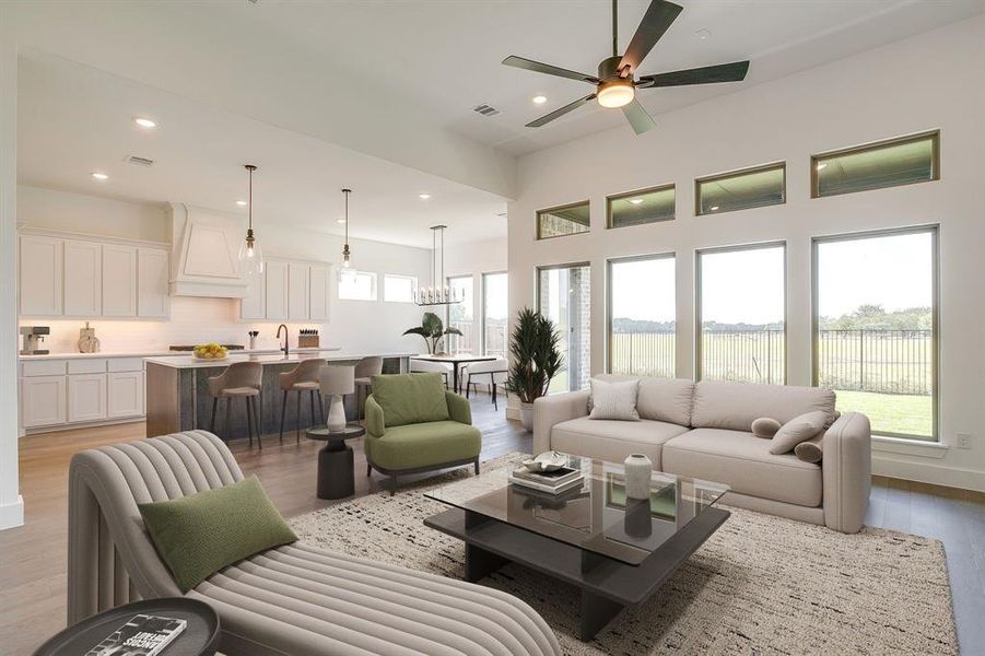 Furnished interior view inside a new home in Pecan Grove, Burleson (Image 7).