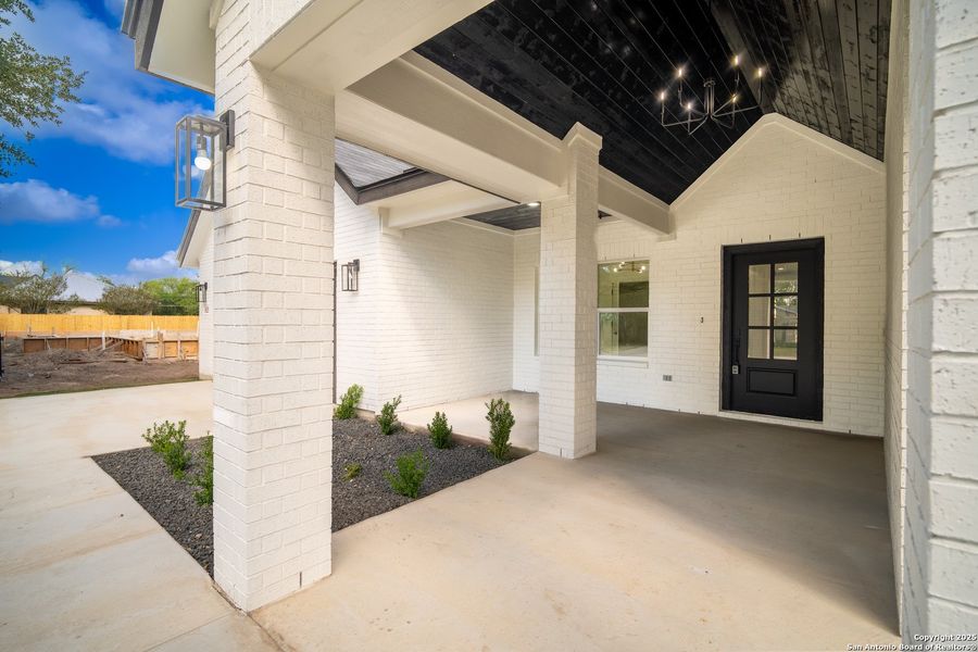 Exterior details and patio area of a home in , Lytle (Image 2). Exterior details and patio area of a home in , Lytle (Image 2).