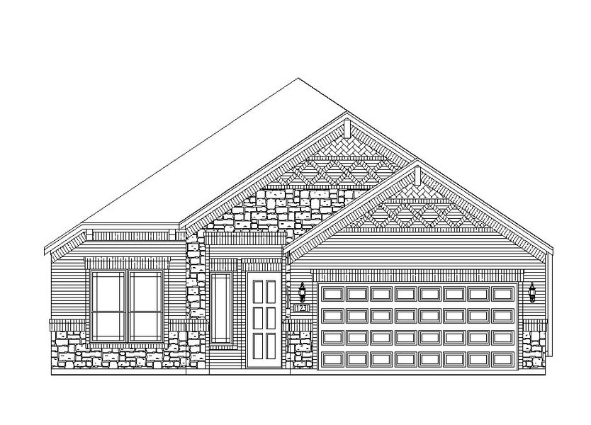Exterior rendering of this home design in Brookshire at Legacy Hills, Celina, TX (Image 2).
