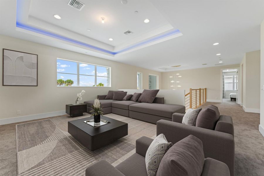 Furnished interior view inside a new home in Coral Isles at Avenir, Palm Beach Gardens (Image 26).