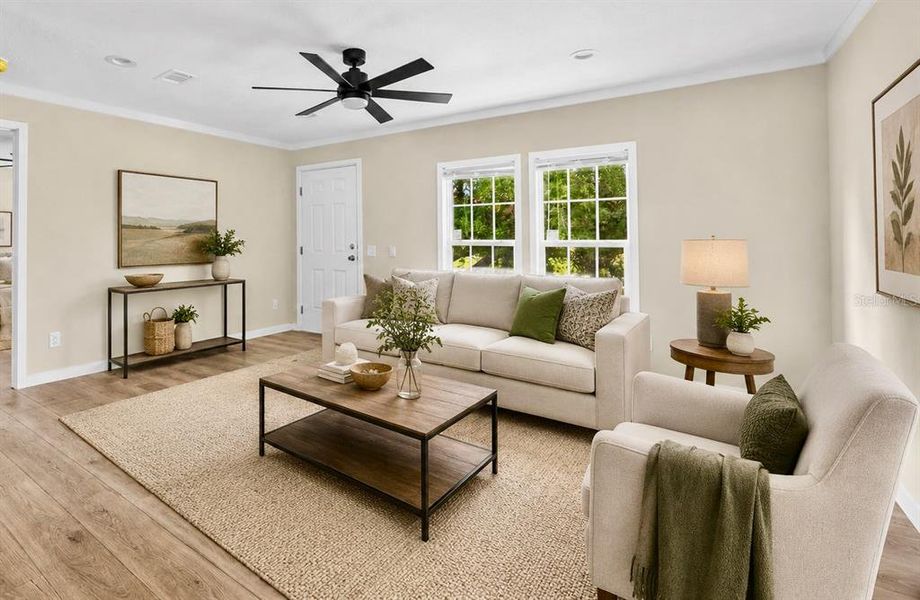 Furnished interior view inside a new home in , Okeechobee (Image 9). Furnished interior view inside a new home in , Okeechobee (Image 9).