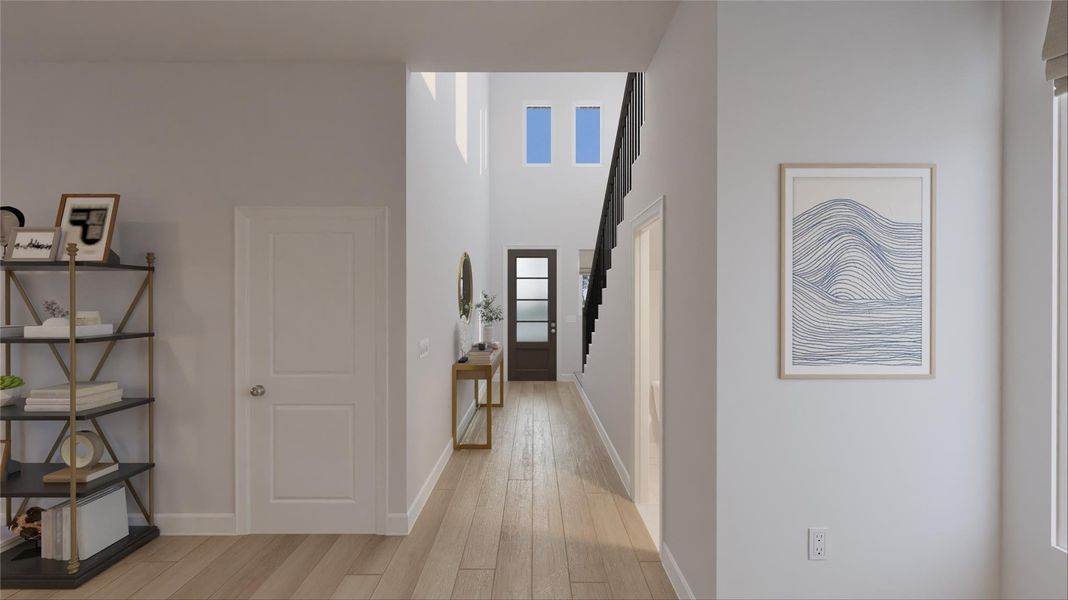 Furnished interior view inside a new home in Oakberry Trails, Waller (Image 22).