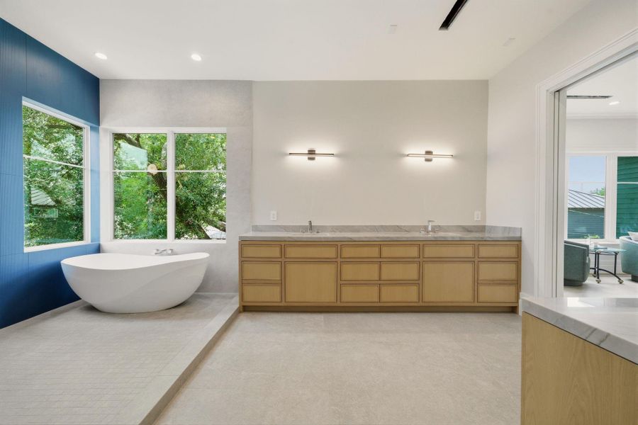 Furnished interior view inside a new home in , Houston (Image 32).