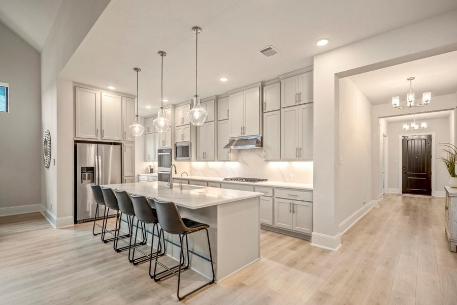 Furnished interior view inside a new home in The Highlands - 65', Porter (Image 13).