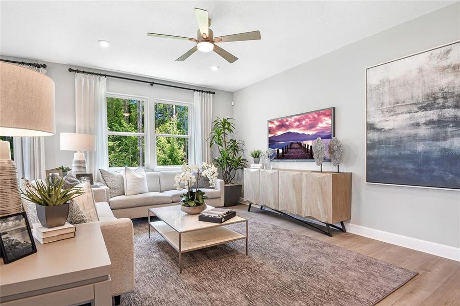 Furnished interior view inside a new home in SummerTide, Palm Coast (Image 15).