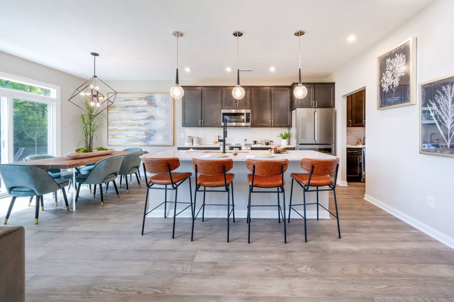 Representative furnished interior of a home built from the Charles by Fischer Homes in Twin Lakes, Hoschton (Image 40).