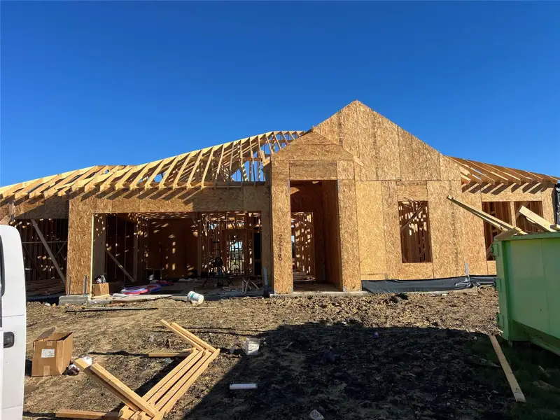 In-progress construction of a new home in Grand Oaks, Mont Belvieu, TX (Image 4).