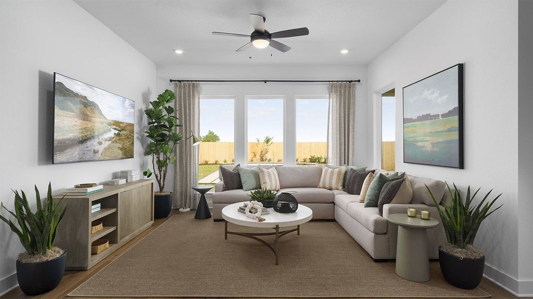 Furnished interior view inside a new home in Winfrey Estates, Tomball (Image 3).