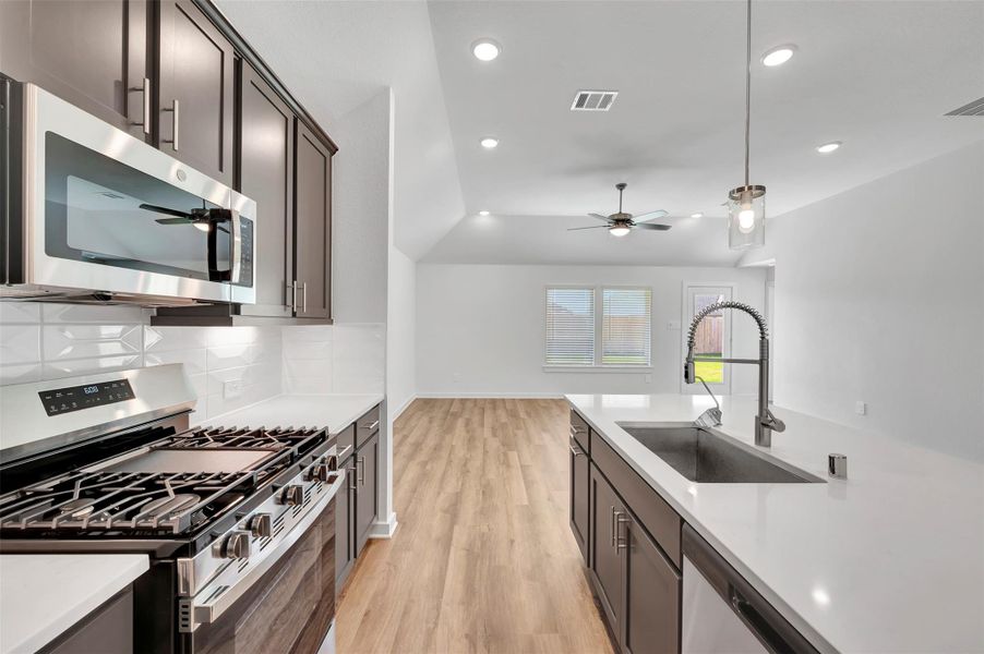 Furnished interior view inside a new home in Sorella, Tomball (Image 15).