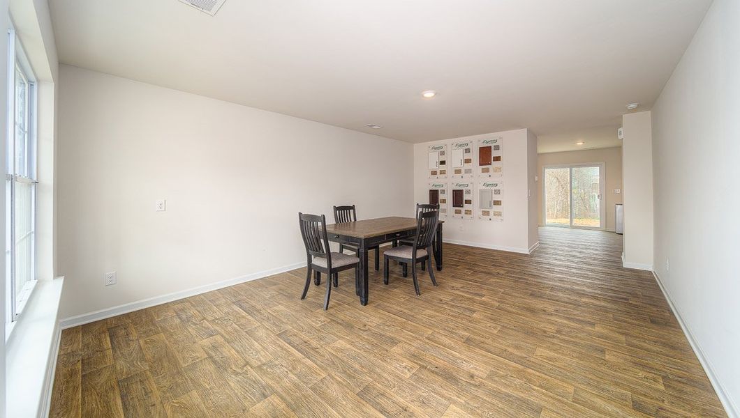Representative furnished interior of a home built from the Harrison by D.R. Horton in Brookside Farms - The Meadows, Greer (Image 5).