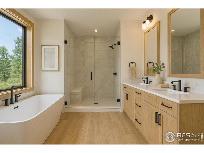 Furnished interior view inside a new home in , Boulder (Image 4). Furnished interior view inside a new home in , Boulder (Image 4).