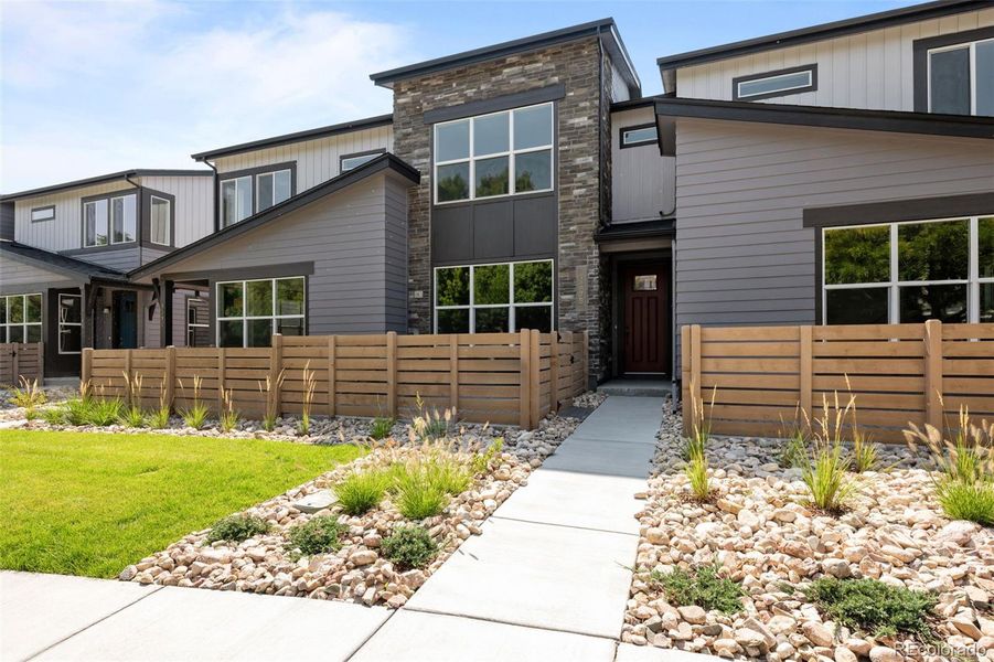 Exterior details and patio area of a home in Ralston Creek, Arvada (Image 2).