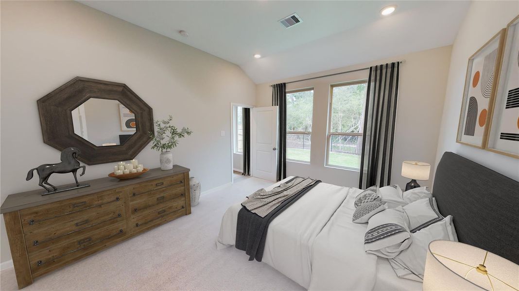 Furnished interior view inside a new home in Monarch Landing, Needville (Image 2). Furnished interior view inside a new home in Monarch Landing, Needville (Image 2).