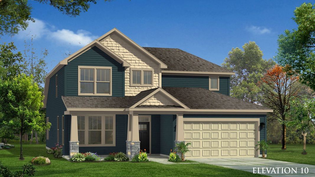 Rendering of elevation 10 of The Middleton Design by DRB Homes Rendering of elevation 10 of The Middleton Design by DRB Homes