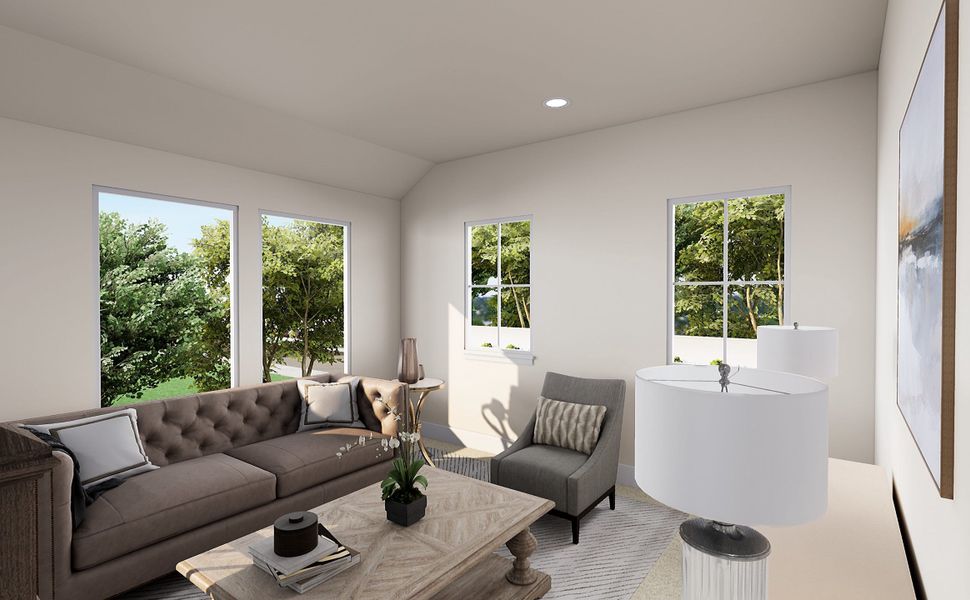 Representative furnished interior of a home built from the Magnolia by Tri Pointe Homes in Landmark, Denton (Image 8). Representative furnished interior of a home built from the Magnolia by Tri Pointe Homes in Landmark, Denton (Image 8).