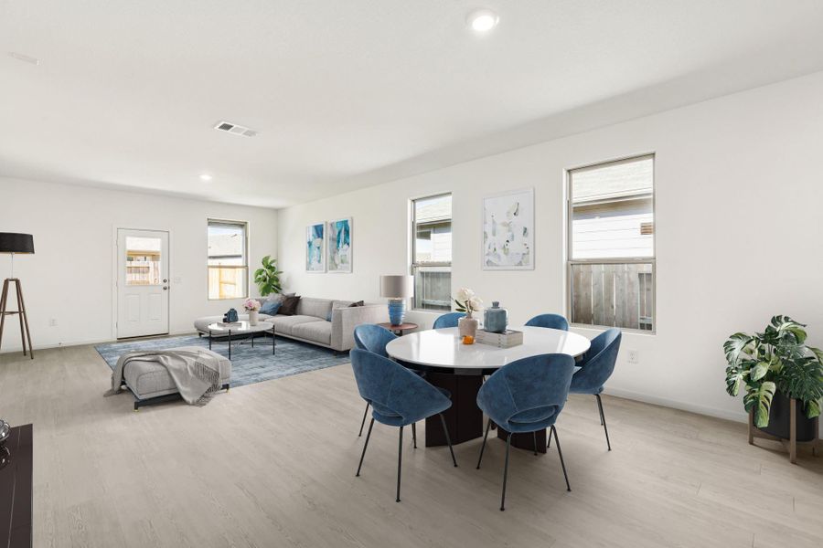 Furnished interior view inside a new home in Mavera, Conroe (Image 5).