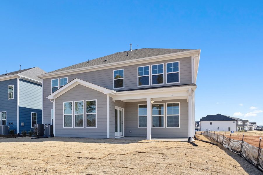 Exterior details and patio area of a home in Sweetbrier, Durham (Image 26).