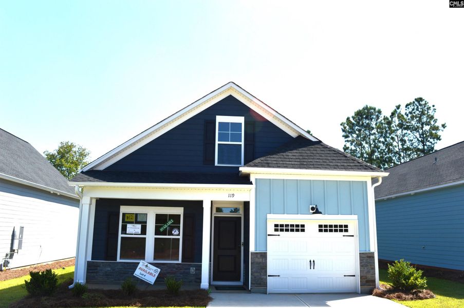 Front exterior of a new home in Bickley Station, Irmo, SC, highlighting curb appeal (Image 1).